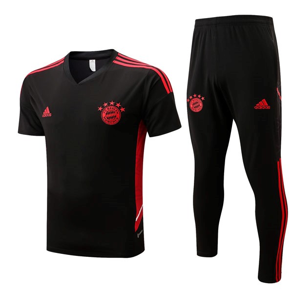 Trikot Bayern München Komplett-Set 2022-23 Schwarz Rote